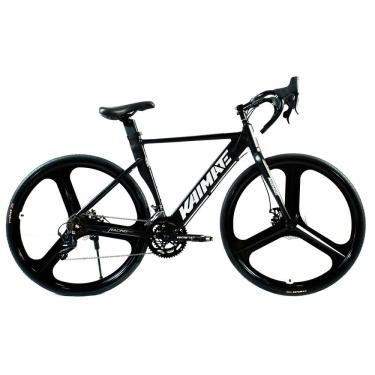 Imagem de Bicicleta Speed Aro 700 Bike 16V AeroEdge Roda Liga de Alumínio Magnésio Freio a Disco Quadro Alumínio Resistente Leve Cor Preto - WCT FITNESS