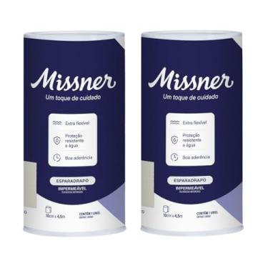 Imagem de Esparadrapo Tape Impermeável Extra Flexível Branco 10 cm x 4,5 m - Kit com 2 Unidades