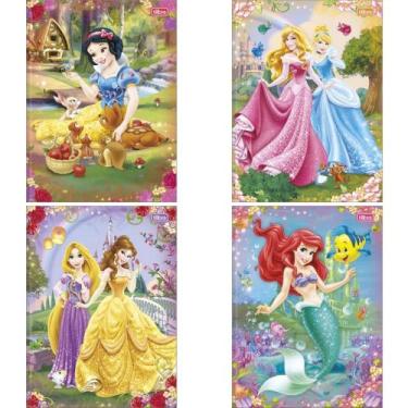 Imagem de Caderno Brochurao Capa Dura Princesas 80FLS. - Sao Domingos
