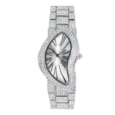 Imagem de ICE STAR Relógio analógico masculino totalmente Iced-Out com mostrador assimétrico de 3...