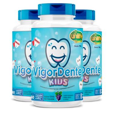 Imagem de Kit 3 Vigordente Kids 60 comprimidos Unilife