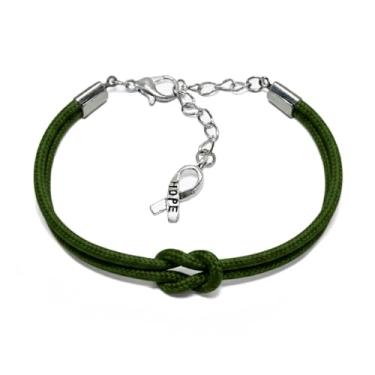 Imagem de LAMIBEE Pulseira para uma causa, pulseira de fita de conscientização, pulseiras ficam bem em breve, pulseira de cordão de surfista de proteção para homens, mulheres estilo amuleto boho, Medium, Não