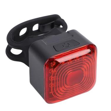 Imagem de RiToEasysports Luz Traseira de Bicicleta, Lâmpada de Freio Recarregável à Prova D'água Ip55 Abs, Adequada Com 6 Modos de Luz para Ciclismo Noturno