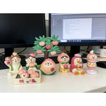 Imagem de GUAIZHUREN Estátua de gato para decoração de jardim ao ar livre para casa, mesa de escritório, presentes de formatura para o dia das mães, grato, criatividade, amante de gatinhos, memorial de simpatia