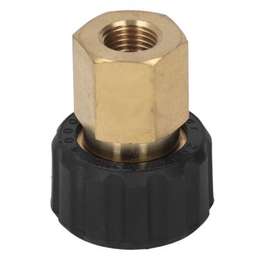 Imagem de aqxreight Adaptador de Lavadora de Pressão Conector de Mangueira de Latão Com Classificação de 5000 PSI G1/4 pol. a M22 X 1,5 Mm Rosca Compatível Com a Maioria das Lavadoras de Pressão Peça de
