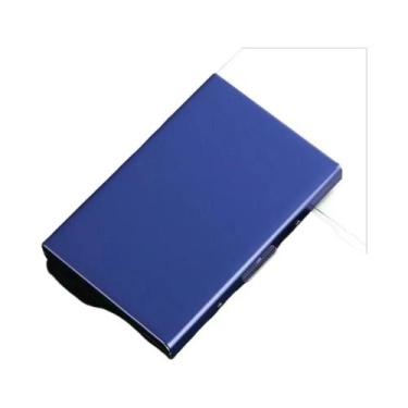 Imagem de Porta-cartões De Crédito Em Aço Inoxidável Slim Com Bloqueio RFID Para
