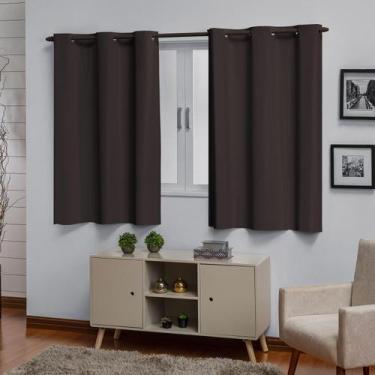 Imagem de Cortina Blackout Blecaute 2,20 X 1,30 Sala Quarto Oferta PVC - ENTROU 