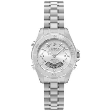 Imagem de Relógio Feminino Skydiver WGB212AC-1K Ana Digi com Pulseira de Aço Prata Pequeno Resist...