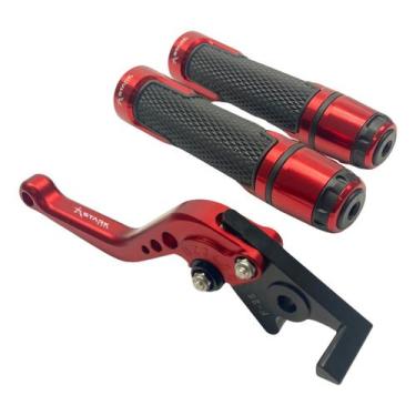 Imagem de Kit Manete E Manopla Pegasus Stark Moto Honda Biz 125 Disco - Stark Ra