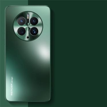 Imagem de Capa fina fosca para huawei mate 50 pro, capa de metal com lente protetora à prova de choque para huawei mate 30 40 50 60 pro, verde, para mate 60pro