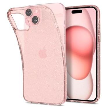 Imagem de Capa Spigen para iPhone 15 Plus, cristal líquido projetada para Apple iPhone 15 Plus - quartzo rosa