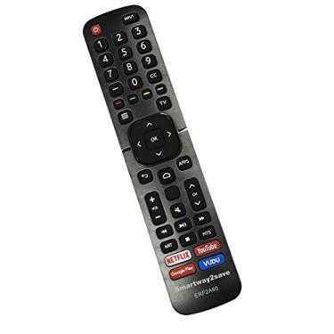 Imagem de Controle remoto ERF2A60 Smartway2save para TV Hisense Smart 4K Ultra HD com atalhos Vudu Netflix, YouTube, Google Play, (sem função de voz)