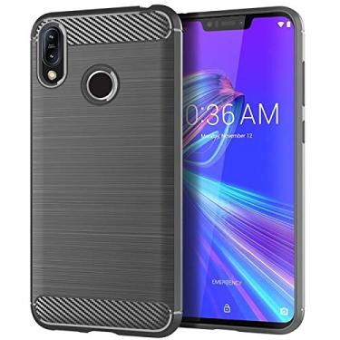 Imagem de NEKOYA Capa para ASUS Zenfone Max M2, com sensação suave, proteção total, anti-arranhões e impressões digitais + capa para celular resistente a arranhões para ASUS Zenfone Max M2 cinza