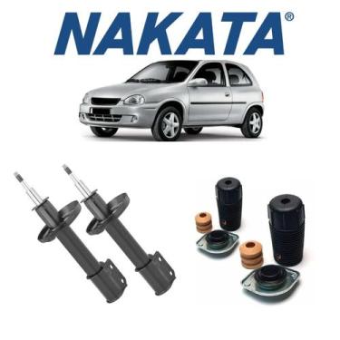 Imagem de 2 Amortecedor Orig Nakata Dianteiro+kit Coxim Corsa 1998 99, DIANTEIRO