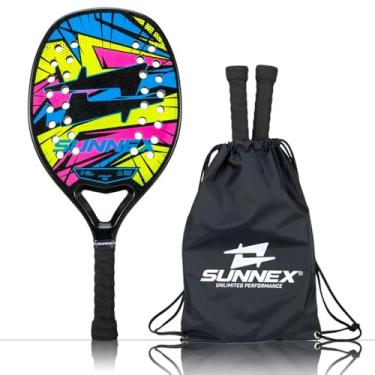 Imagem de Raquete Beach Tennis Sunnex Thunder Reforço em Carbono 3K 01