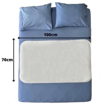 Imagem de Protetor Absorvente de Colchão Lavável Geriátrico 100x70cm 1 unidade B