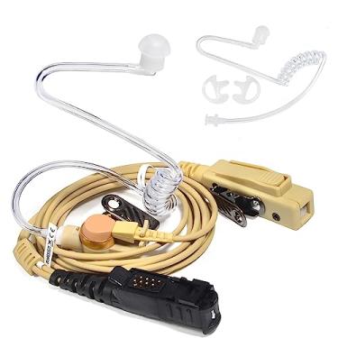 Imagem de Fone de ouvido de rádio XPR3300e, fone de ouvido walkie-talkie com tubo acústico extra e molde de silicone para Motorola Mototrbo XPR3300 XPR3500 DP2000 DP2400 DP2600 XIR-P6600 XIR-P6620 XIR-E8600