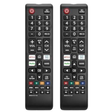 Imagem de 【Pacote com 2】 Controle remoto universal de substituição para Samsung TV UN43RU710D UN50RU7100 UN50RU710D UN50RU7200 UN55RU7100 UN43RU7100 UN58RU7100 UN58RU710D UN58RU7200 UN58RU7200 UN58RU7200 5RU710