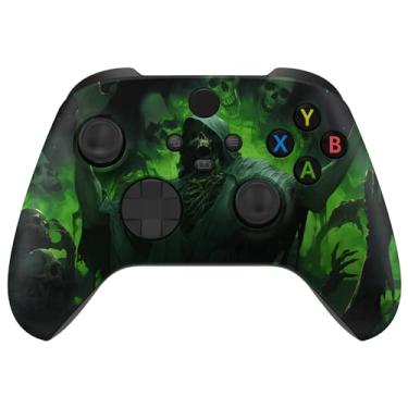 Imagem de eXtremeRate Capa personalizada para controle Xbox Series X & S – revitalize seu controle – Acessórios de substituição da Dark Carnival Capa frontal para controle Xbox Core [controle não incluído]
