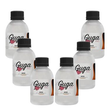 Imagem de Kit 6 Base De Unha Com D-pantenol Esmalte Pro 100ml Guga