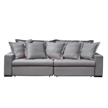 Imagem de Sofá Monet - Linho Scott Grafite - Sofá de Fábrica, 2,20m