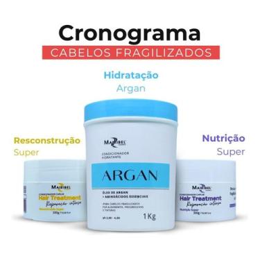 Imagem de Cronograma Reparação Intensa com Hidratação Argan 1kg Mairibel + Recon