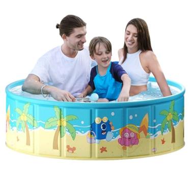 Imagem de Piscina para Crianças - Piscina Portátil para Crianças - Brinquedo Portátil Dobrável Menino Menina Jardim Exterior