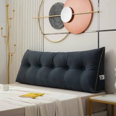 Imagem de Almofada De Cabeceira Macia - Almofada De Cunha Triangular Com Capa Removível - Almofada De Apoio Lombar Para Maternidade Adulto Criança - Almofada De Encosto Grande, Pink, 200x50x20cm