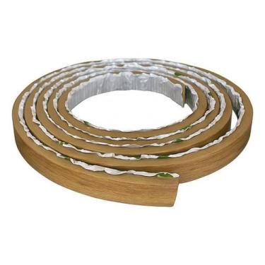 Imagem de Perfil De Acabamento Eva Autocolante 2,5M Nogueira Ripado - Meu Rodapé