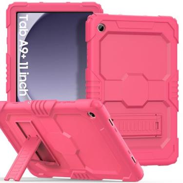 Imagem de OKP Capa para Samsung Galaxy Tab A9+/A9 Plus 28 cm 2023 (SM-X210/X216/X218), capa protetora resistente à prova de choque para tablet Galaxy A9+ de 11 polegadas com suporte para crianças, meninos,