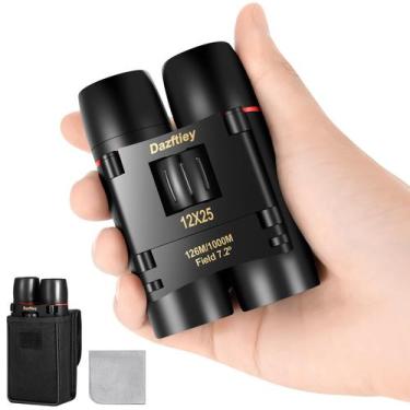Imagem de Binóculos Dazftiey 12x25 Small Compact para adultos e crianças