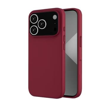 Imagem de Capa Capinha Case Premium Compatível Com iPhone 17 Pro Max Aveludada Anti Impacto Reforçada Silicone Emborrachado Com Proteção De Câmera (VINHO)