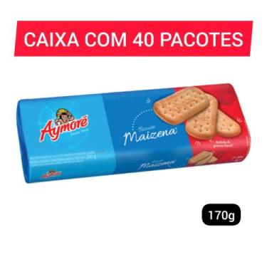 Imagem de Biscoito Maizena 170g - Aymoré, 40pacotes