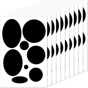 Imagem de 10 folhas 80 peças de remendos de jaqueta, remendo autoadesivo de reparo de tecido de nylon fita de reparo de roupas de tamanhos diferentes para jaqueta acolchoada, barraca, agasalhos, mochila