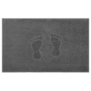 Imagem de Toalha De Piso Pezinho 100% Algodão 45x68cm Appel Cinza Dove
