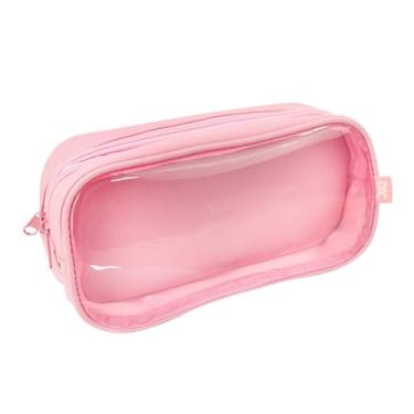 Imagem de Estojo Baú Duplo DAC com PVC Cristal - Lilás