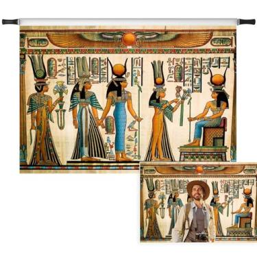 Imagem de Vie Savaran 1,5 x 0,9 m, mural egípcio, pano de fundo, história, civilização, mitológico, antigos deuses tribais do Egito antigo, fotografia, fundo, aniversário, festa, viagem, estúdio, fotos