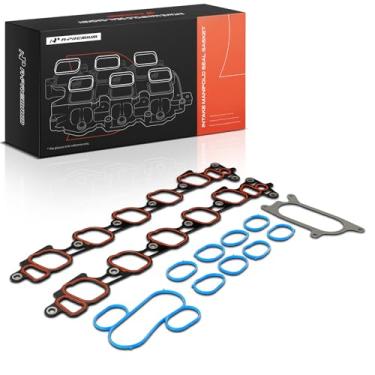 Imagem de A-Premium Juntas do coletor de admissão do motor inferior e superior compatíveis com Ford F-250 F-350 F-450 F-550 Super Duty 2001-2004, chassi de motorhome F-53, E-350 E-450 Super Duty, E-350 Club