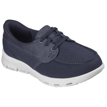 Imagem de Skechers Sapato náutico feminino, Azul marino, 35