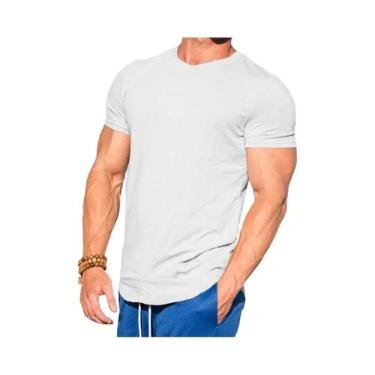 Imagem de Camiseta Masculina Para Treino De Musculação, Manga Curta, Esportiva, 