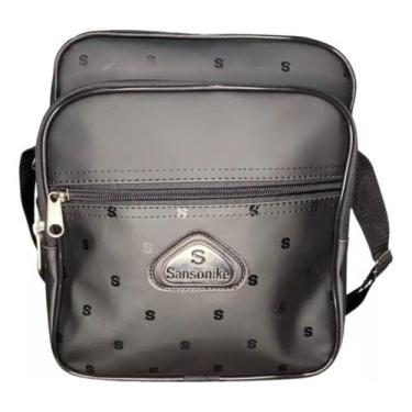 Imagem de Kit 2 Bolsa Mochila Tranversal Sansonike Impermeável Grande, Kit2preta