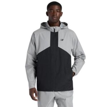 Imagem de Jaqueta New Balance Active Woven Cinza Masculina-Masculino