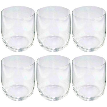 Imagem de Conjunto de Copos Jazz para Bebidas em Cristal com 6 Peças 390ML para Casa Transparente...