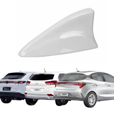 Imagem de Antena Tubarão Shark Automotiva Teto Base Larga 14cm Recepção AM/FM Hy