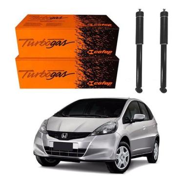 Imagem de Par Amortecedor Traseiro Fit 1.4 1.5 2009 A 2013 - Cofap