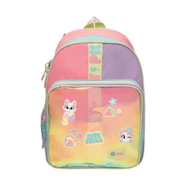 Imagem de Mochila Costa Média Color Holográfica Infantil Menina Puket