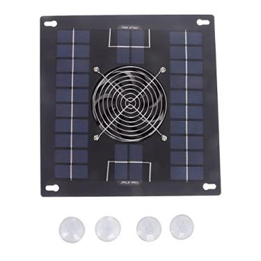 Imagem de exaustor alimentado por energia solar painel solar monocristalino kit de ventilador para galinheiro estufa estufa, Painel solar,