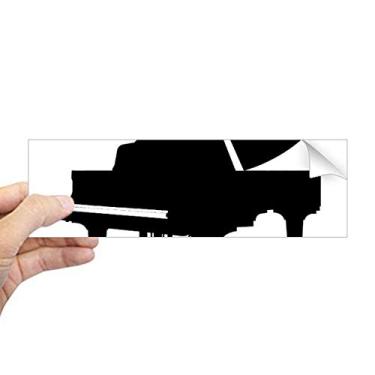 Imagem de DIYthinker Adesivo retangular com estampa de instrumento de música clássica de piano para notebook, janela