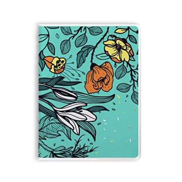 Imagem de Caderno de desenho Modern Art Lily Camélia, capa de goma para diário