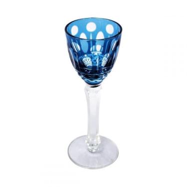 Imagem de Conjunto Taças De Licor De Vidro Azul  6 Pcs 5,2cm X 5,2cm X 15cm - Bt